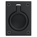 Baldwin Hardware Jaladera de Anillo Empotrada 0394 — Negro satinado