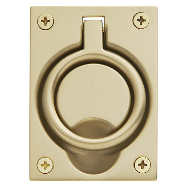 Baldwin Hardware Jaladera de Anillo Empotrada 0395 — Latón vintage