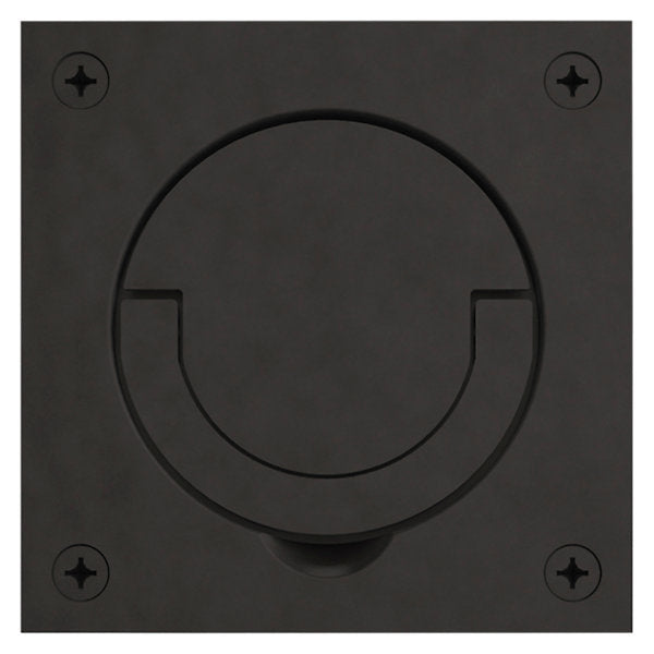 Baldwin Hardware Jaladera de Anillo Empotrada 0397 — Bronce aceitado
