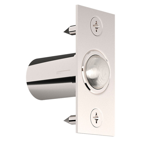 Baldwin Hardware Retén de Bola Ajustable 0426 — Níquel pulido Lifetime