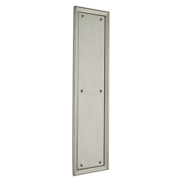 Baldwin Hardware Placa de Empuje 2280 — Níquel satinado Lifetime