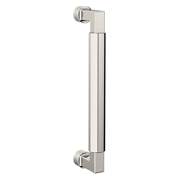 Baldwin Hardware Jaladera de Puerta 8IN 2579 — Níquel pulido Lifetime