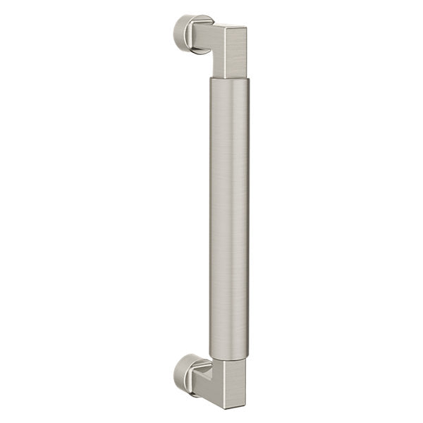 Baldwin Hardware Jaladera de Puerta 8IN 2579 — Níquel satinado Lifetime