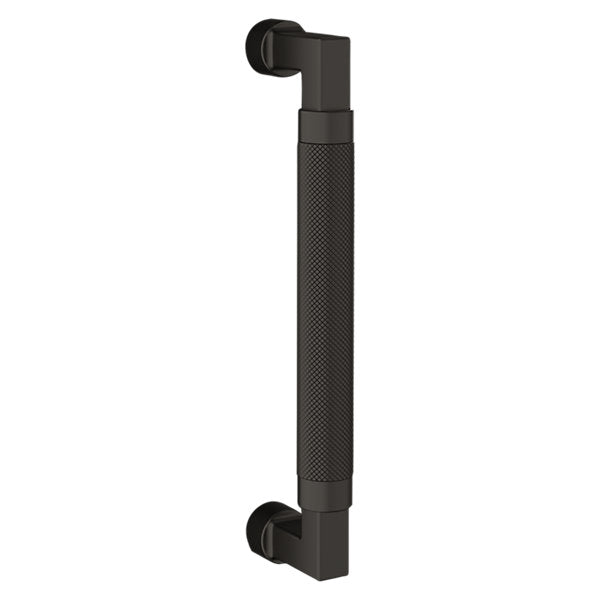 Baldwin Hardware Jaladera de Puerta 8IN Knurled 2580 — Bronce aceitado