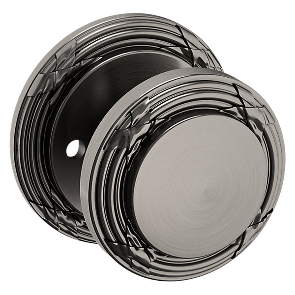 Baldwin Hardware Perilla 5013 con Roseta 5021 — Níquel grafito Lifetime — Privacidad