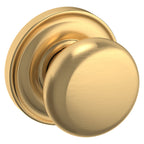 Baldwin Hardware Perilla 5015 Classic con Roseta 5048 — Latón satinado Lifetime — Paso