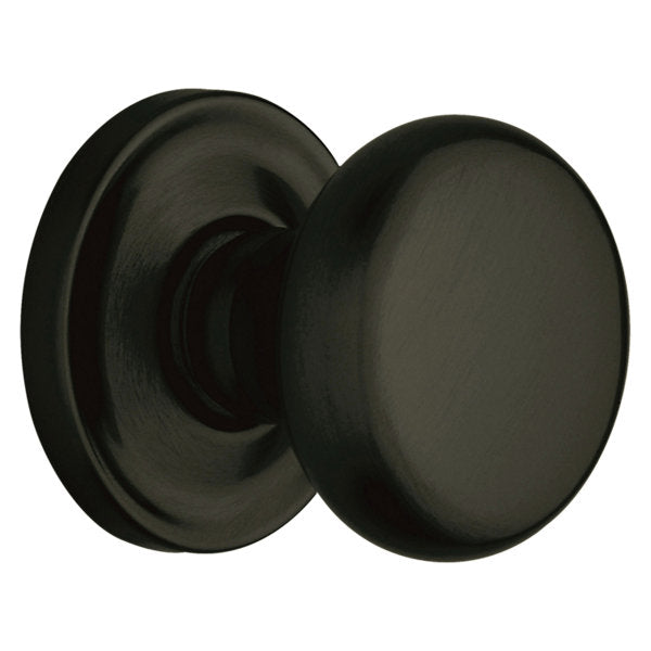 Baldwin Hardware Perilla 5015 Classic con Roseta 5048 — Negro satinado — Dummy completo