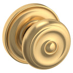 Baldwin Hardware Perilla 5020 Colonial con Roseta 5048 — Latón satinado Lifetime — Paso