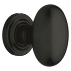 Baldwin Hardware Perilla 5025 con Roseta 5048 — Negro satinado — Dummy completo