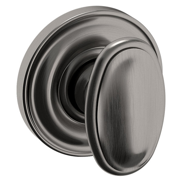 Baldwin Hardware Perilla 5057 con Roseta 5048 — Níquel grafito Lifetime — Paso