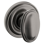 Baldwin Hardware Perilla 5057 con Roseta 5048 — Níquel grafito Lifetime — Paso