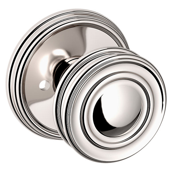 Baldwin Hardware Perilla 5066 con Roseta 5078 — Níquel pulido Lifetime — Privacidad