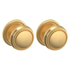 Baldwin Hardware Perilla 5069 con Roseta 5076 — Latón satinado Lifetime — Dummy completo