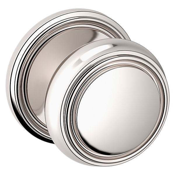 Baldwin Hardware Perilla 5068 con Roseta 5070 — Níquel pulido Lifetime — Paso