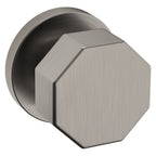 Baldwin Hardware Perilla 5073 con Roseta 5046 — Níquel grafito Lifetime — Paso