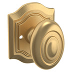Baldwin Hardware Perilla 5077 Bethpage con Roseta R027 — Latón vintage — Privacidad