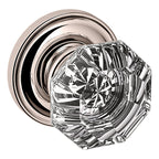 Baldwin Hardware Perilla 5080 Fillmore con Roseta 5048 — Níquel pulido Lifetime — Paso