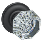 Baldwin Hardware Perilla 5080 Fillmore con Roseta 5048 — Negro satinado — Paso