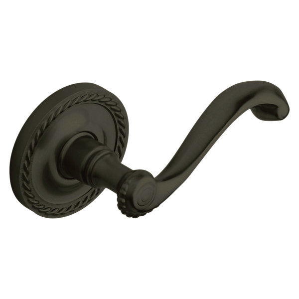 Baldwin Hardware Manija 5104 con Roseta 5004 — Negro satinado — Dummy completo