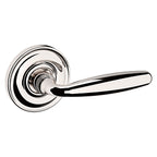 Baldwin Hardware Manija 5106 con Roseta 5048 — Níquel pulido Lifetime — Paso