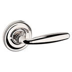 Baldwin Hardware Manija 5106 con Roseta 5048 — Níquel pulido Lifetime — Privacidad