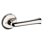 Baldwin Hardware Manija 5112 con Roseta 5075 — Níquel pulido Lifetime — Privacidad