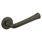 Baldwin Hardware Manija 5112 con Roseta 5075 — Negro satinado — Paso