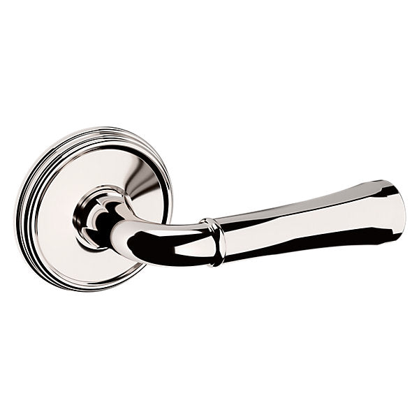 Baldwin Hardware Manija 5113 con Roseta 5078 — Níquel pulido Lifetime — Paso