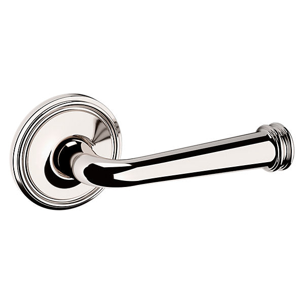Baldwin Hardware Manija 5116 con Roseta 5070 — Níquel pulido Lifetime — Paso