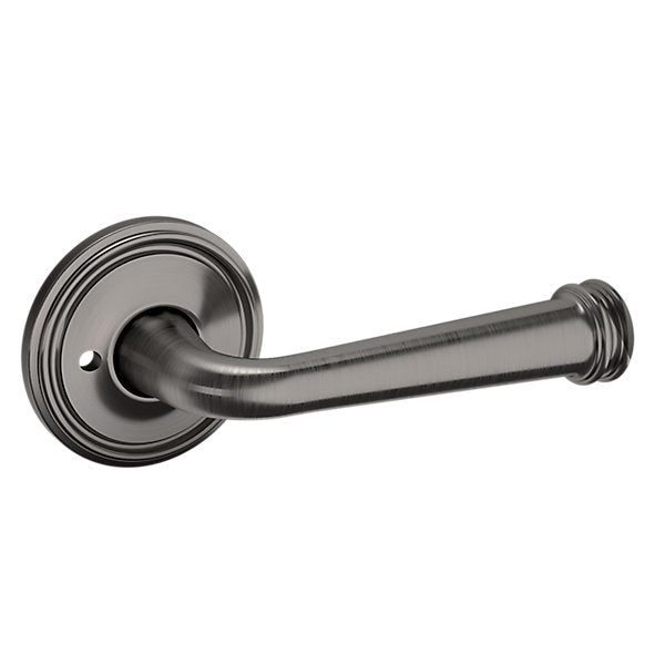 Baldwin Hardware Manija 5116 con Roseta 5070 — Níquel grafito Lifetime — Privacidad