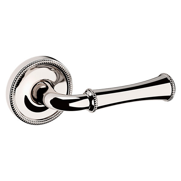 Baldwin Hardware Manija 5118 con Roseta 5076 — Níquel pulido Lifetime — Paso