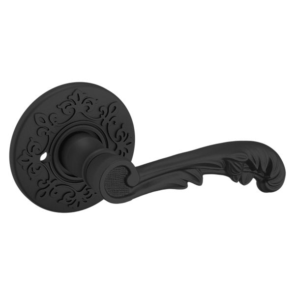 Baldwin Hardware Manija 5121 con Roseta R012 — Negro satinado — Privacidad