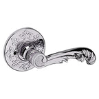Baldwin Hardware Manija 5121 con Roseta R012 — Cromo pulido — Privacidad