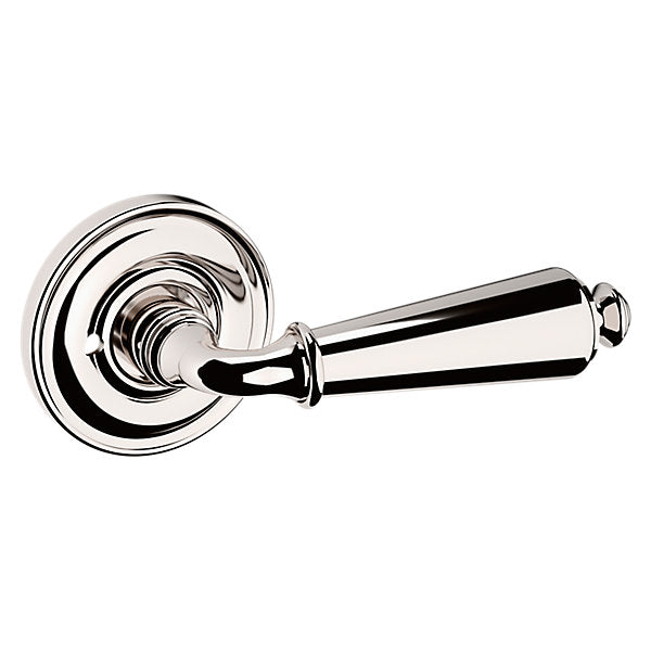 Baldwin Hardware Manija 5125 con Roseta 5048 — Níquel pulido Lifetime — Privacidad