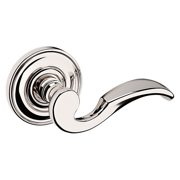 Baldwin Hardware Manija 5152 con Roseta 5017 — Níquel pulido Lifetime — Paso