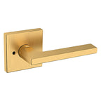Baldwin Hardware Manija 5162 con Roseta R017 — Latón satinado Lifetime — Privacidad