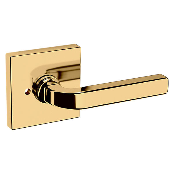 Baldwin Hardware Manija 5190 con Roseta R017 — Latón sin laca — Privacidad
