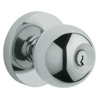 Baldwin Hardware Juego de Entrada con Llave 5215 — Perilla Minneapolis — Cromo pulido