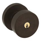 Baldwin Hardware Juego de Entrada con Llave 5230 — Perilla Contemporary con Roseta Redonda — Bronce veneciano