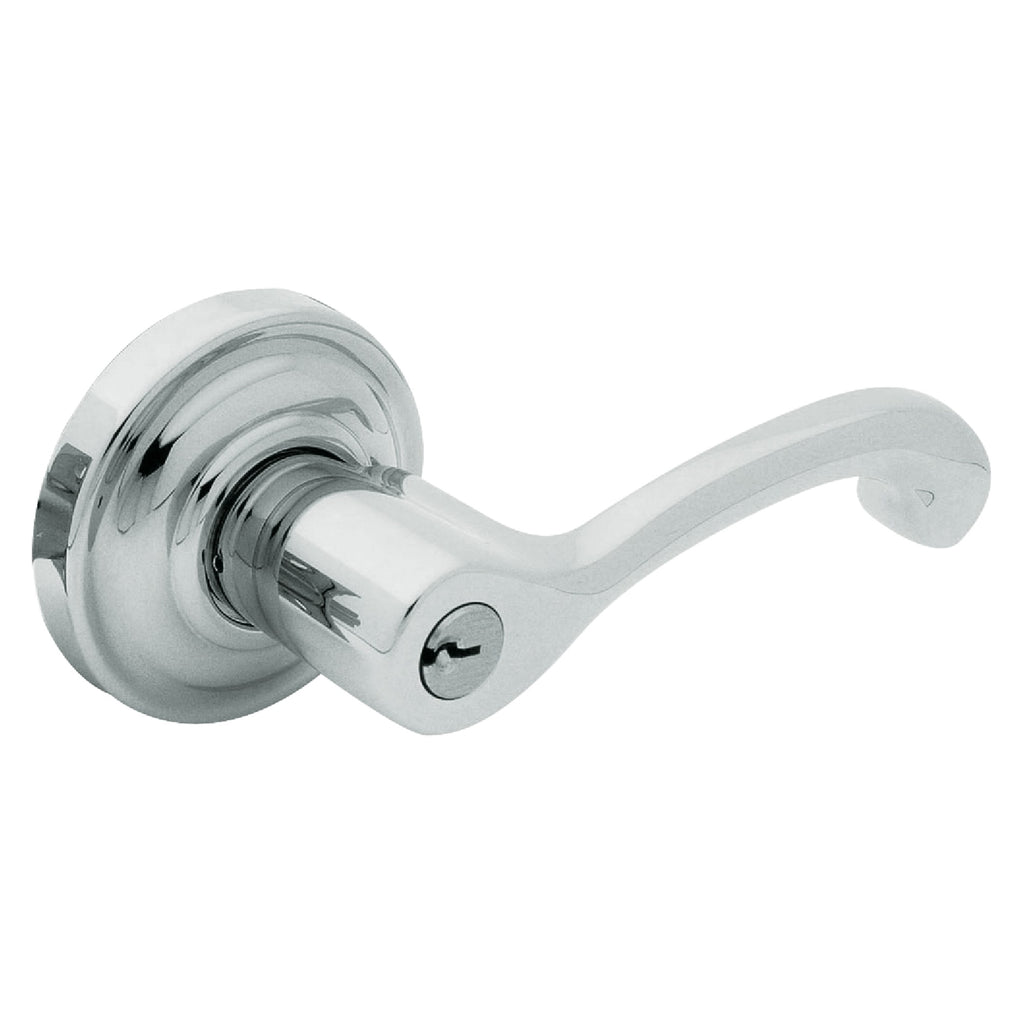 Baldwin Hardware Juego de Entrada con Llave 5245 — Manija Classic con Roseta Clásica — Cromo pulido