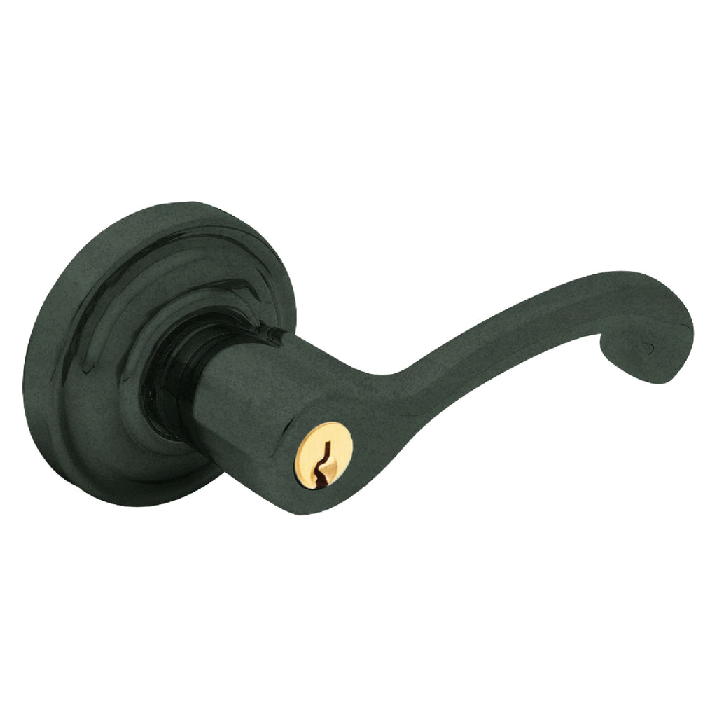 Baldwin Hardware Juego de Entrada con Llave 5245 — Manija Classic con Roseta Clásica — Bronce aceitado envejecido