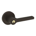 Baldwin Hardware Juego de Entrada con Llave 5260 — Manija Square con Roseta Redonda — Bronce veneciano