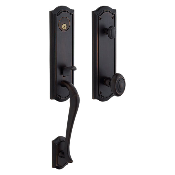 Baldwin Hardware Juego de Entrada 85337 Bethpage — Bronce aceitado