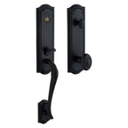 Baldwin Hardware Juego de Entrada 85337 Bethpage — Negro satinado