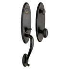 Baldwin Hardware Juego de Entrada 85360 Blakely — Bronce aceitado