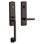 Baldwin Hardware Juego de Entrada 85386 Soho Doble Cilindro — Bronce veneciano