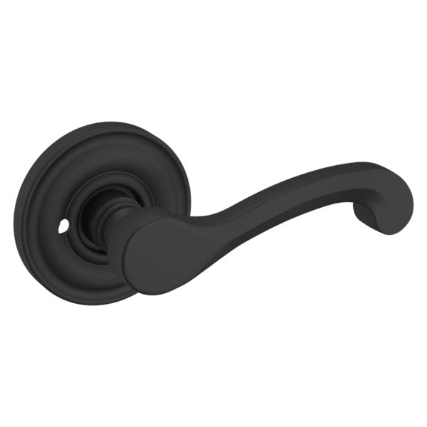 Baldwin Hardware Manija 5445V con Roseta 5048 — Negro satinado — Privacidad