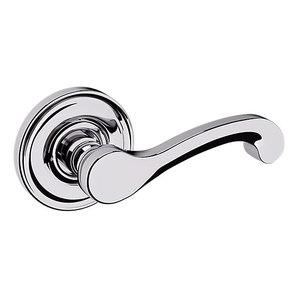 Baldwin Hardware Manija 5445V con Roseta 5048 — Cromo pulido — Privacidad