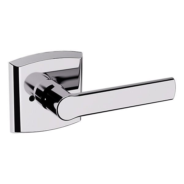 Baldwin Hardware Manija 5485V con Roseta R026 — Cromo pulido — Privacidad