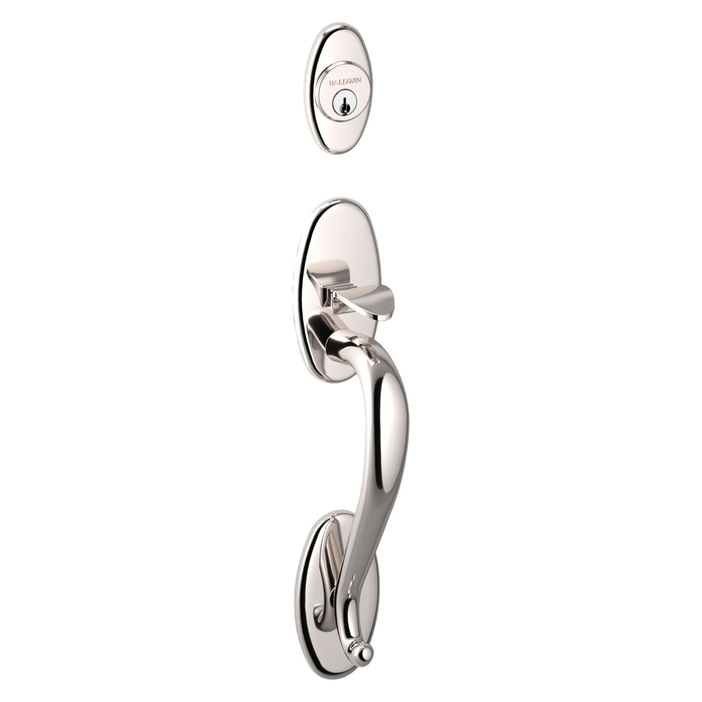 Baldwin Hardware Juego de Entrada Mortise 6560 Lexington — Níquel pulido Lifetime